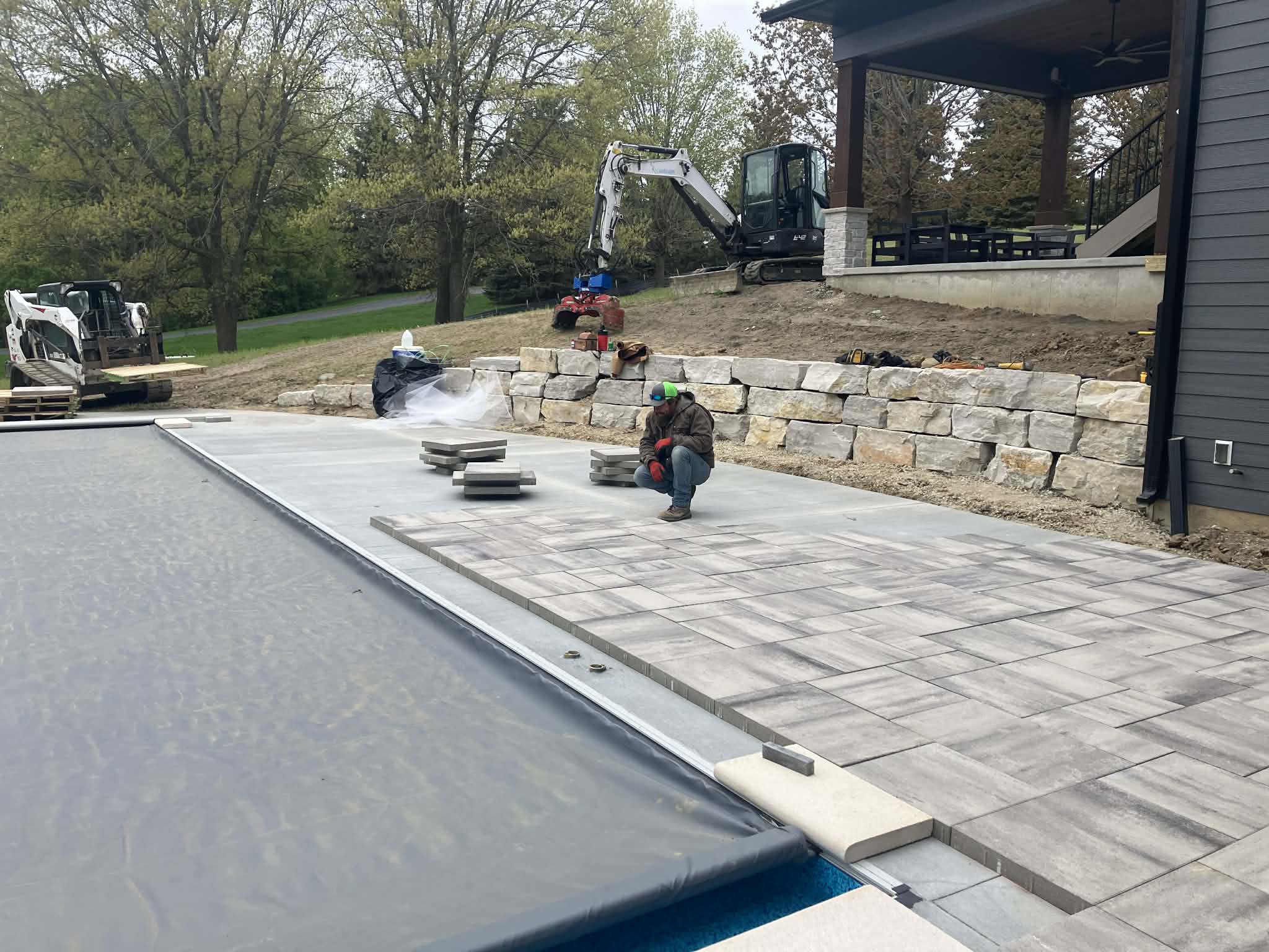 Gallery photos for Paver Pool Deck Build in Prior Lake Taking Shape: Image #3