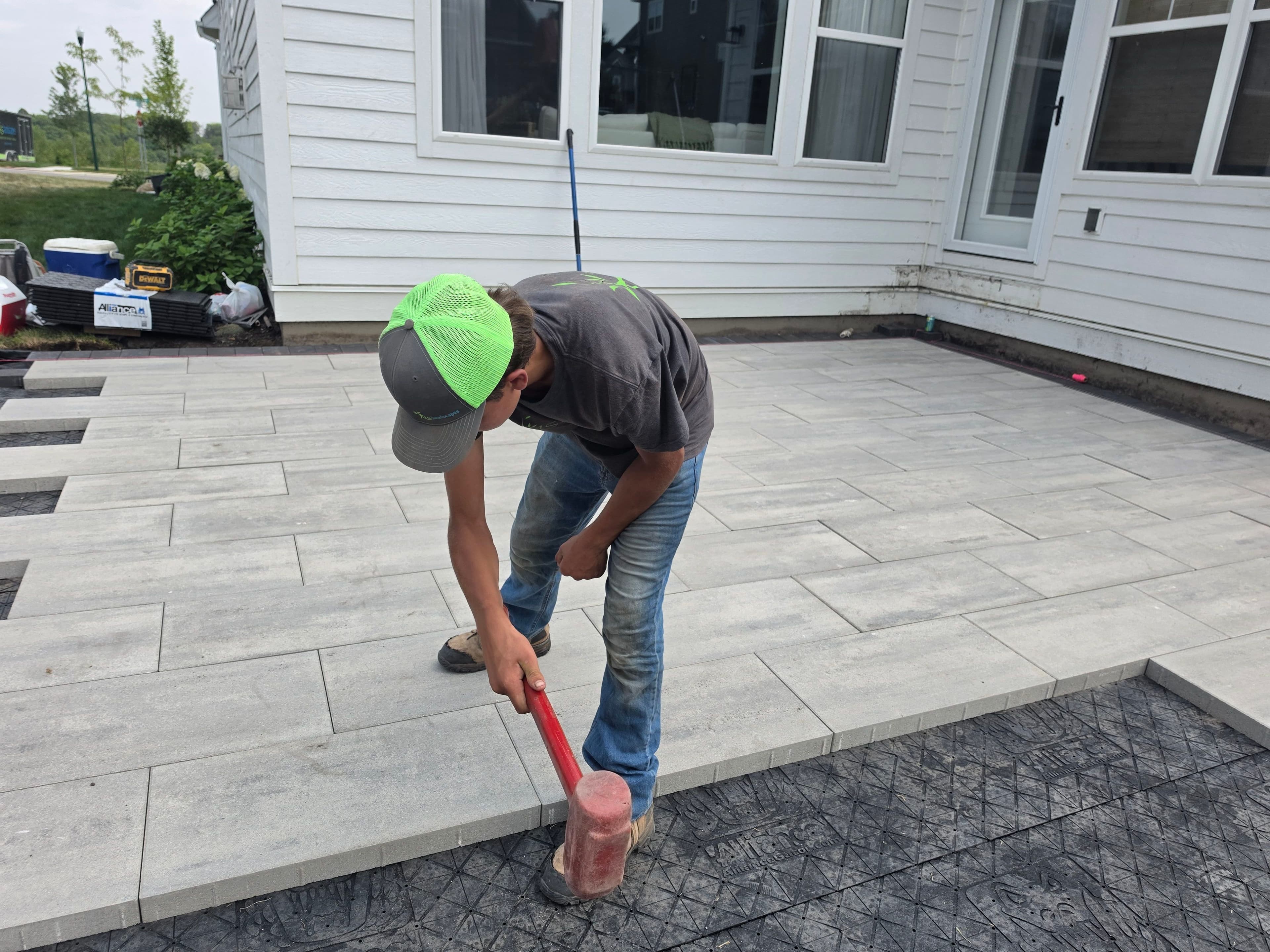 Project Paver Patio and Planting Beds Built to Work Together image