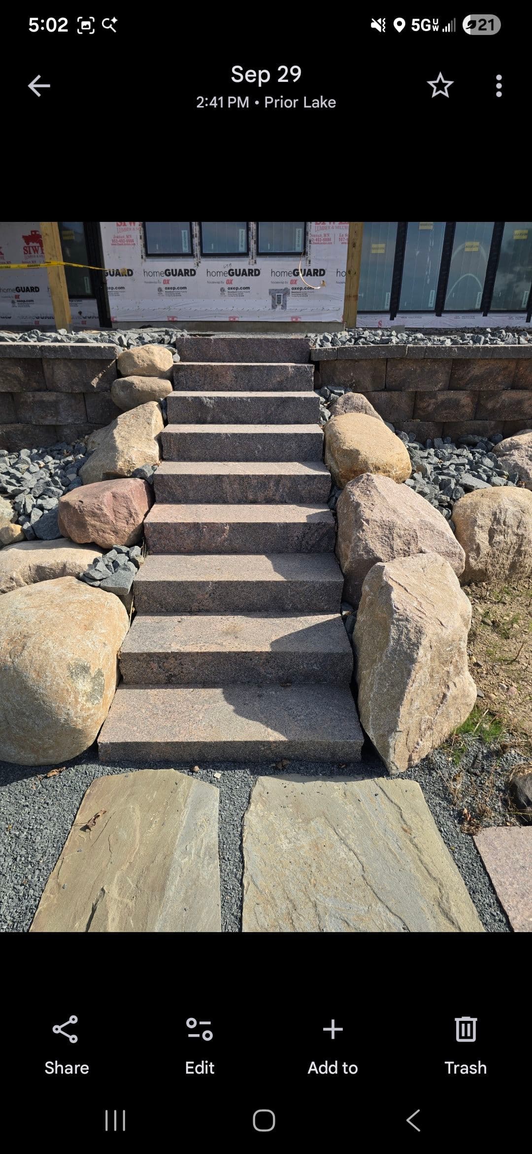 Gallery photos for Stone Steps and Fire Pit Patio by Prior Lake: Image #1