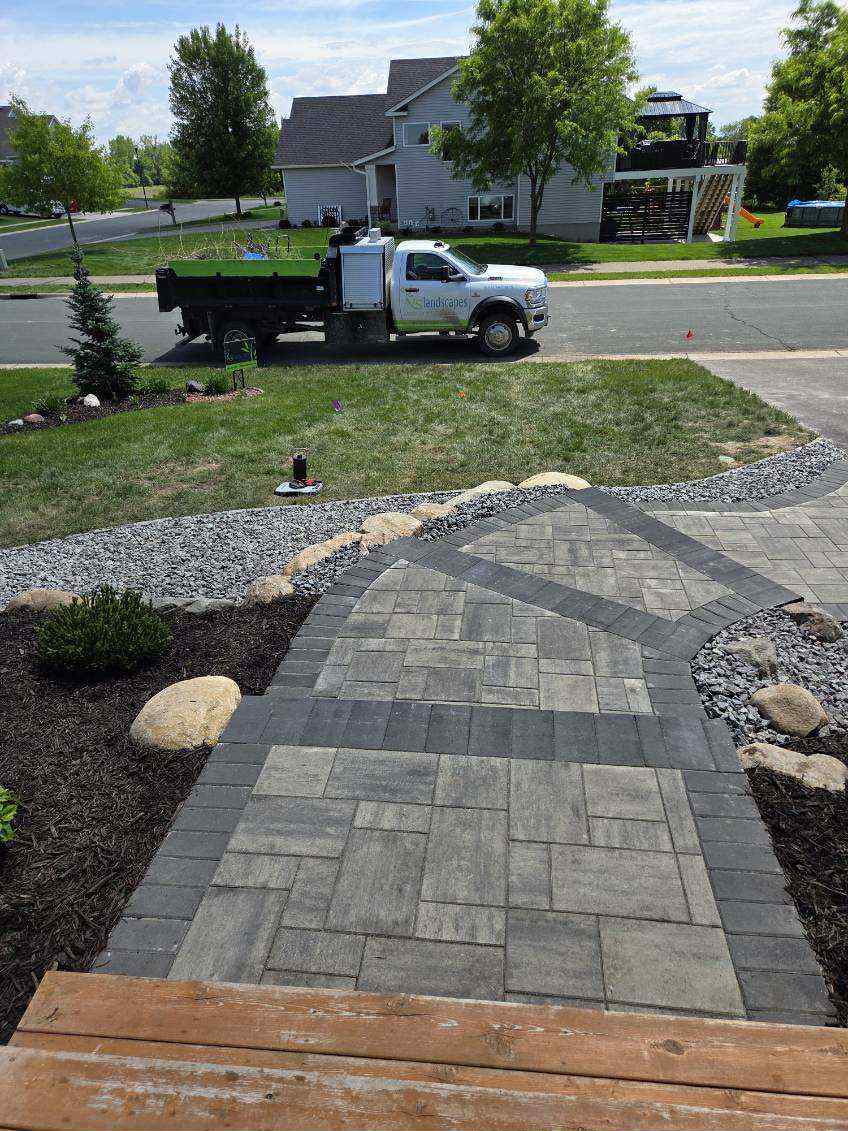 Gallery photos for Modern Walkway Enhancement with NS Landscapes: Image #1