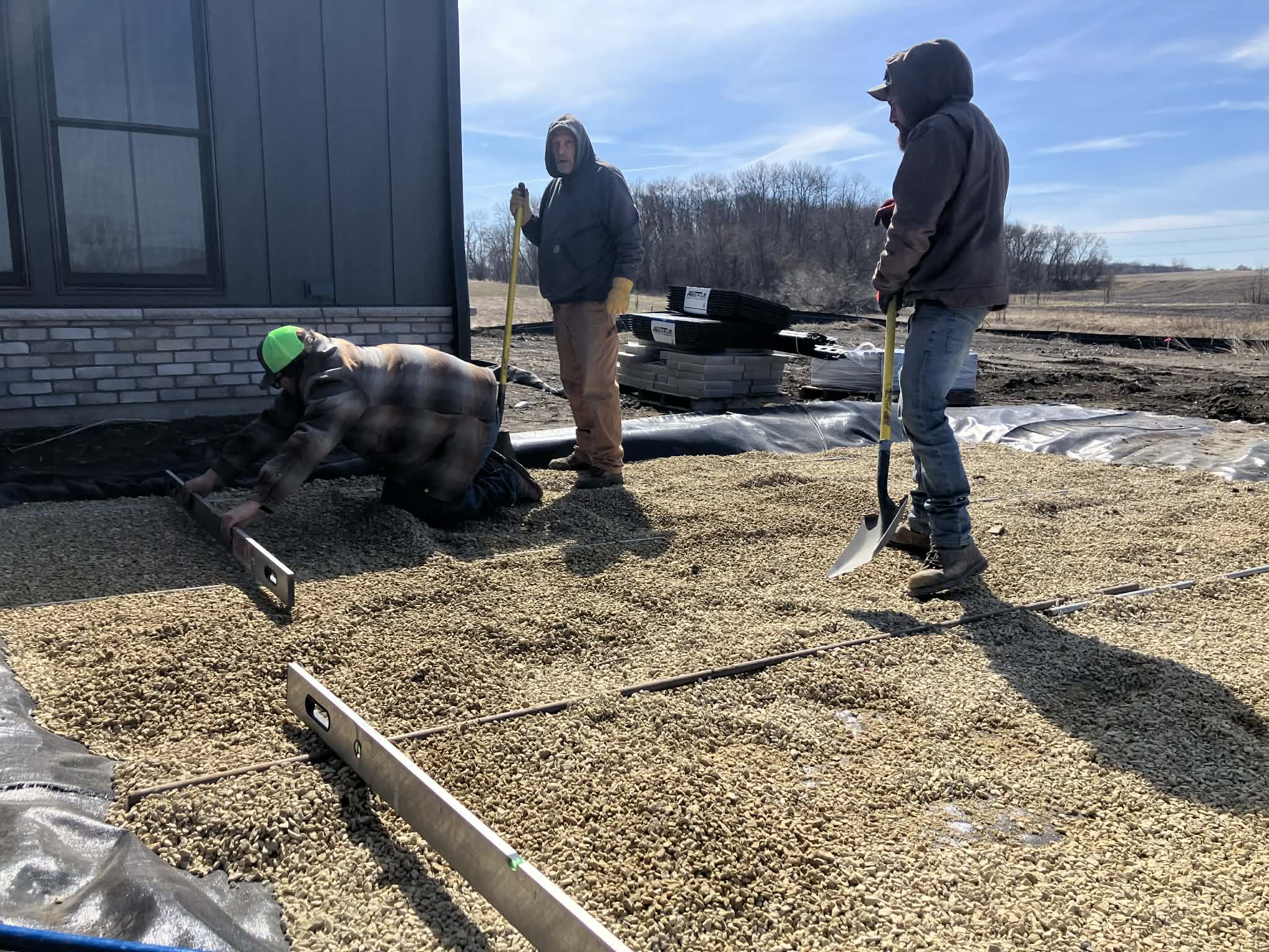 First Paver Patio of the Season Wrapped Up in New Prague image