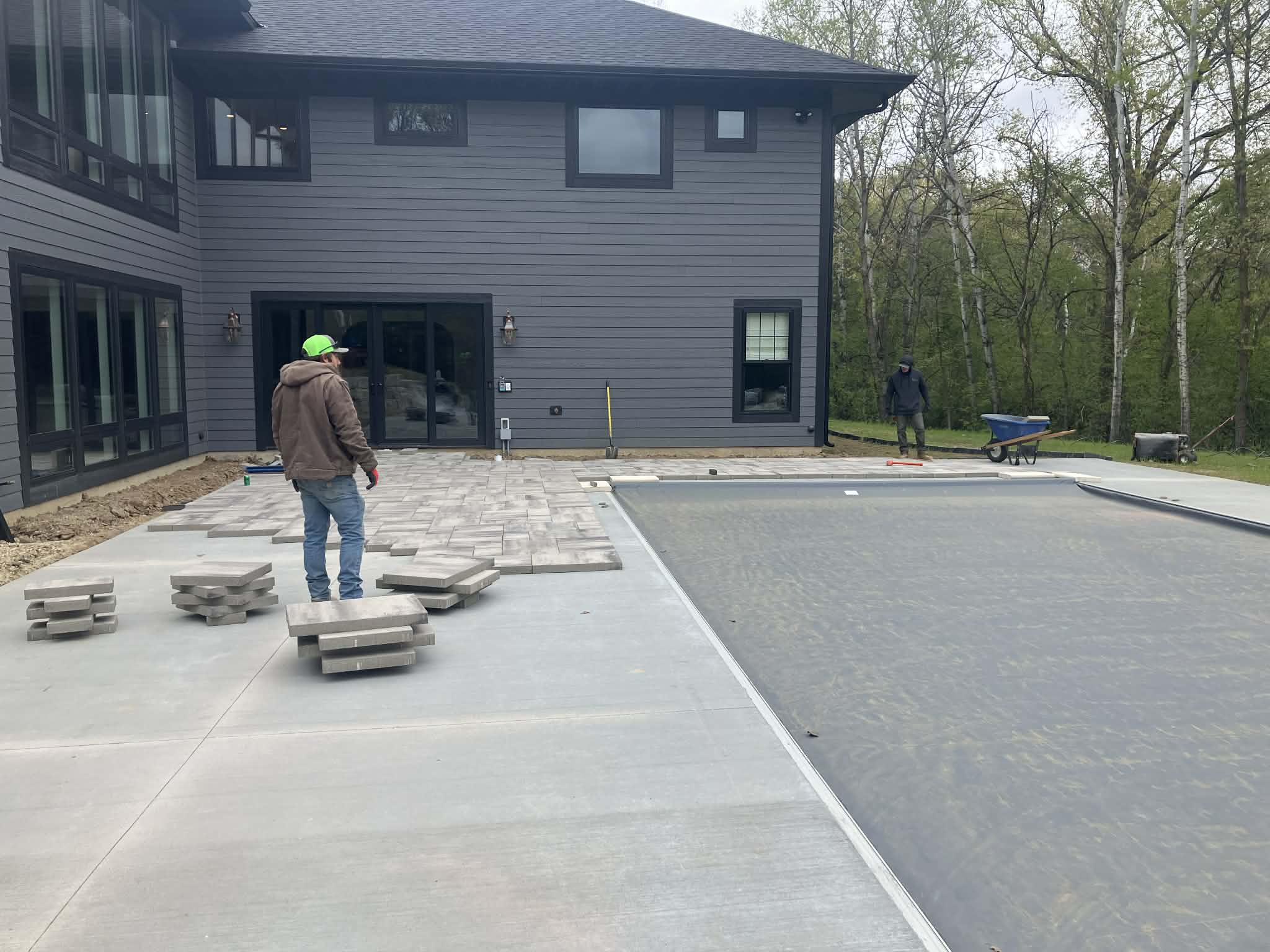 Gallery photos for Paver Pool Deck Build in Prior Lake Taking Shape: Image #2