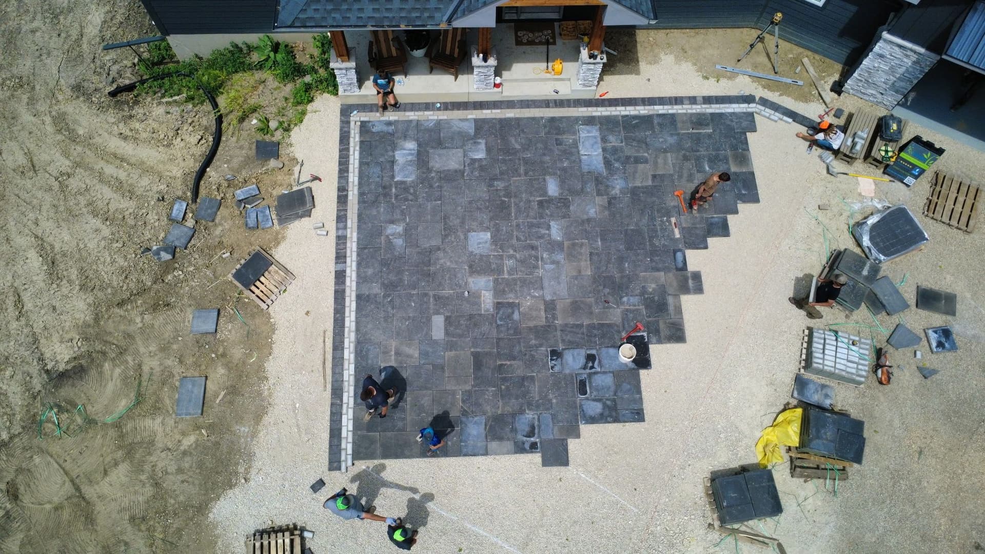 Paver Patio Build With the Whole Crew for Avlaki Drainage Solutions image