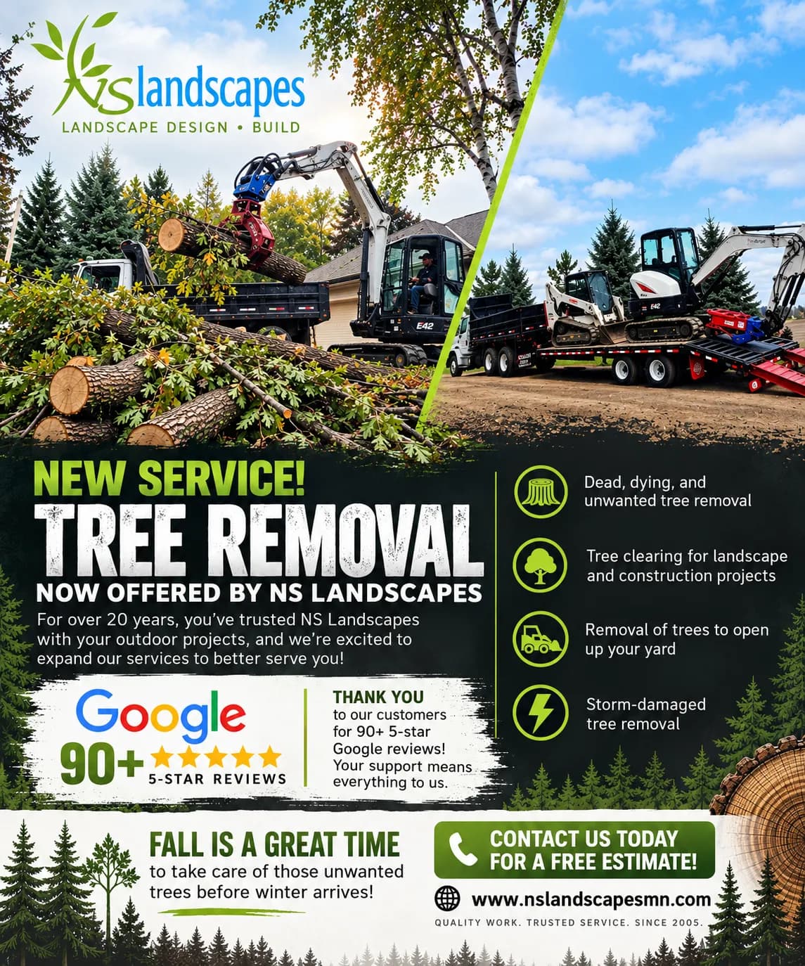 NS Landscapes Now Offers Tree Removal and Trimming in New Prague image