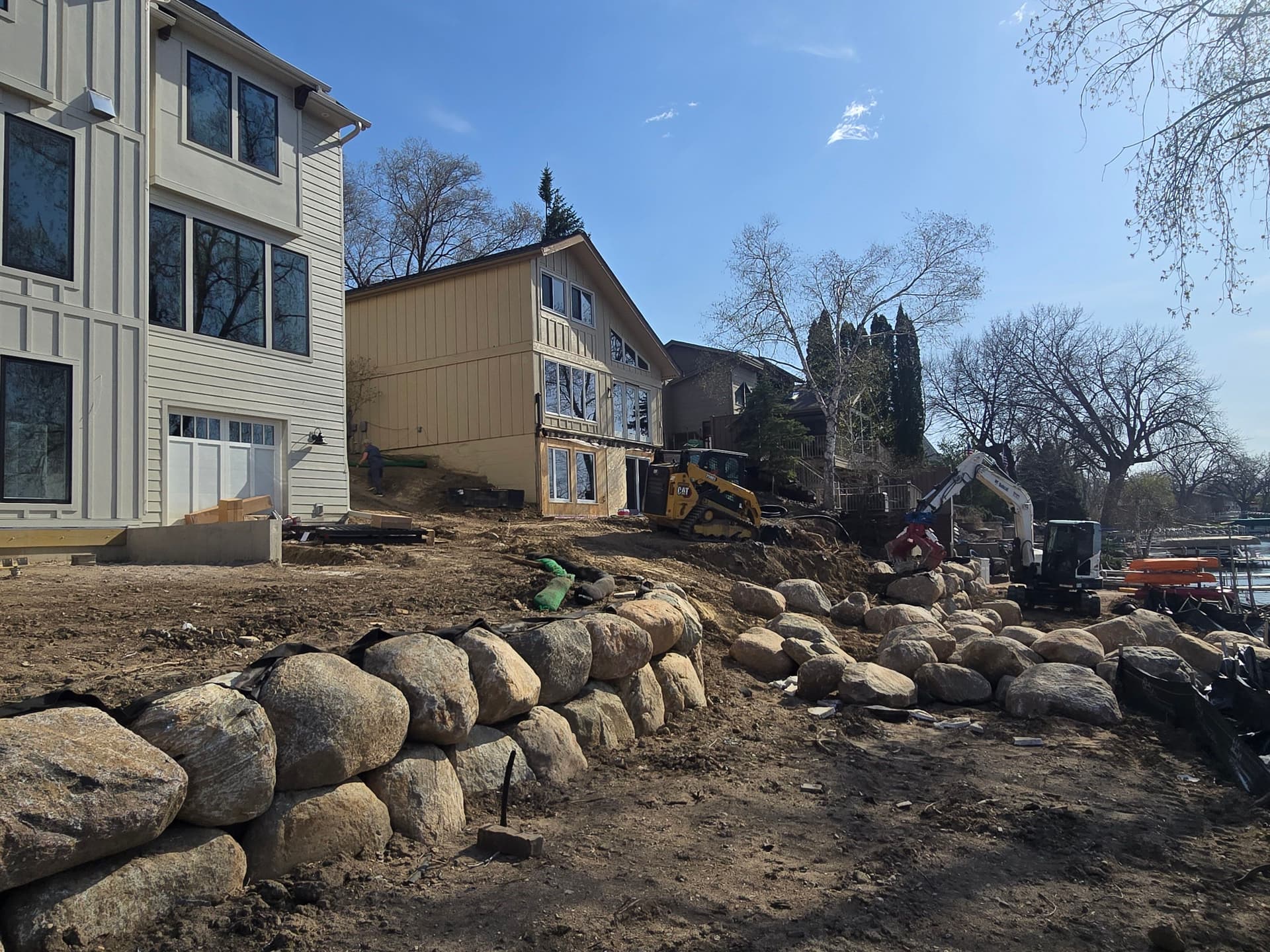 Boulder Wall Lakeshore Restoration Taking Shape in Prior Lake image