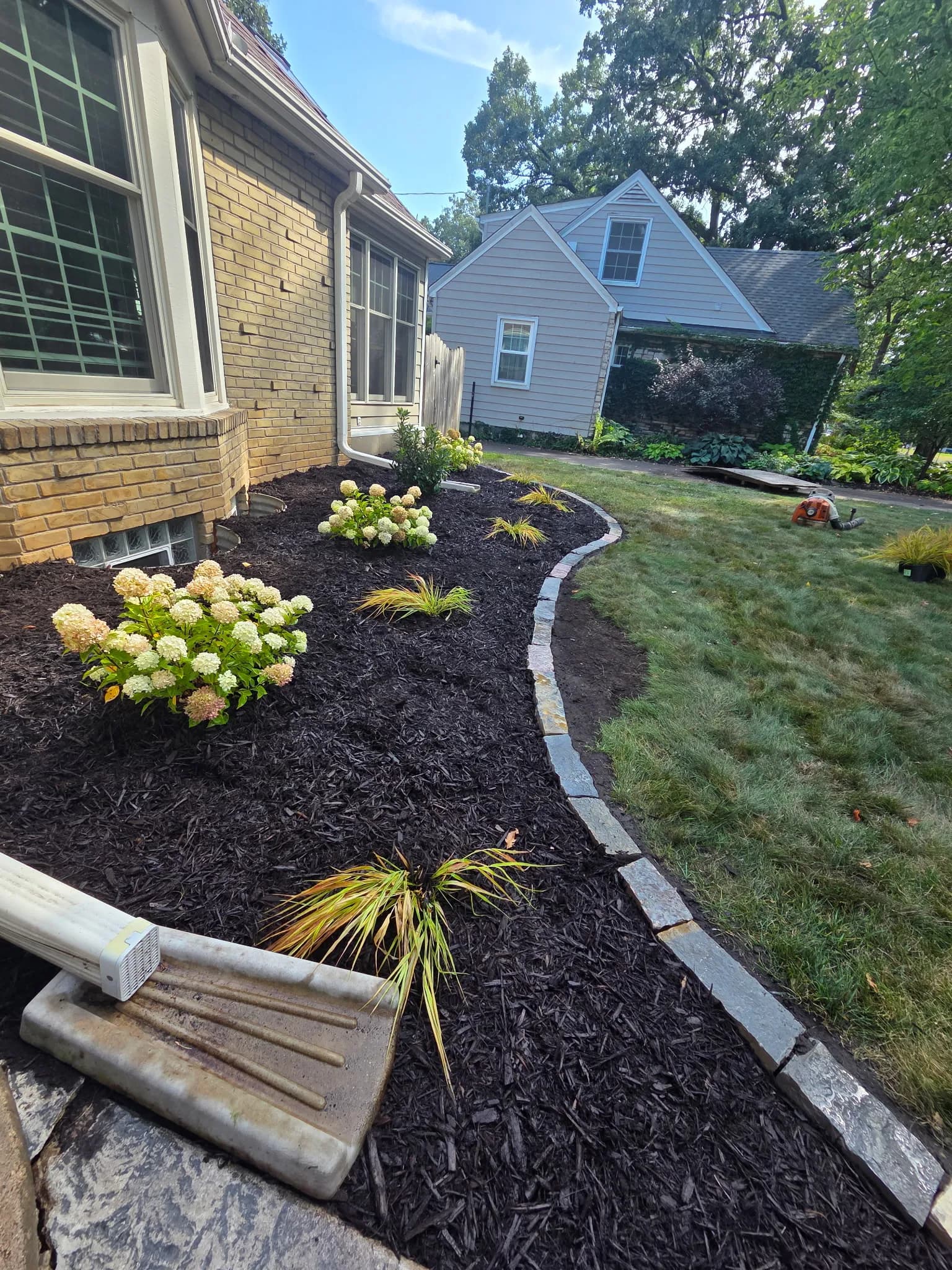 Fresh Planting Beds and Chilton Stone Edging in Richfield MN image