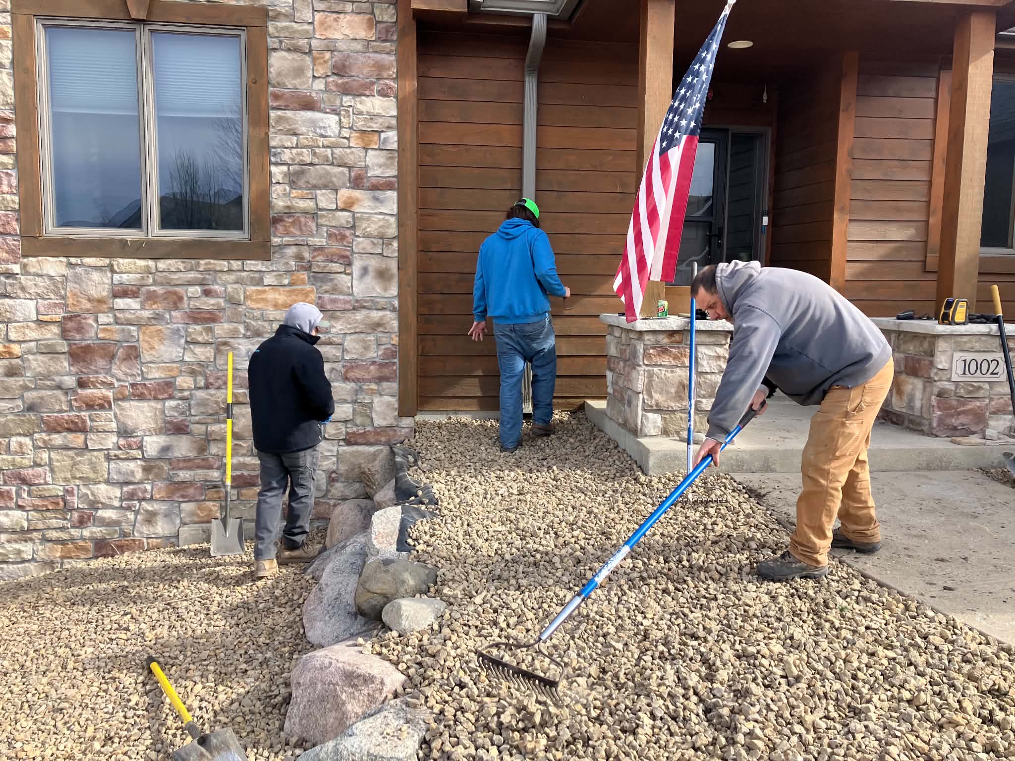 Fixing Poor Drainage and Regrading a Front Planting Bed in Lonsdale MN image
