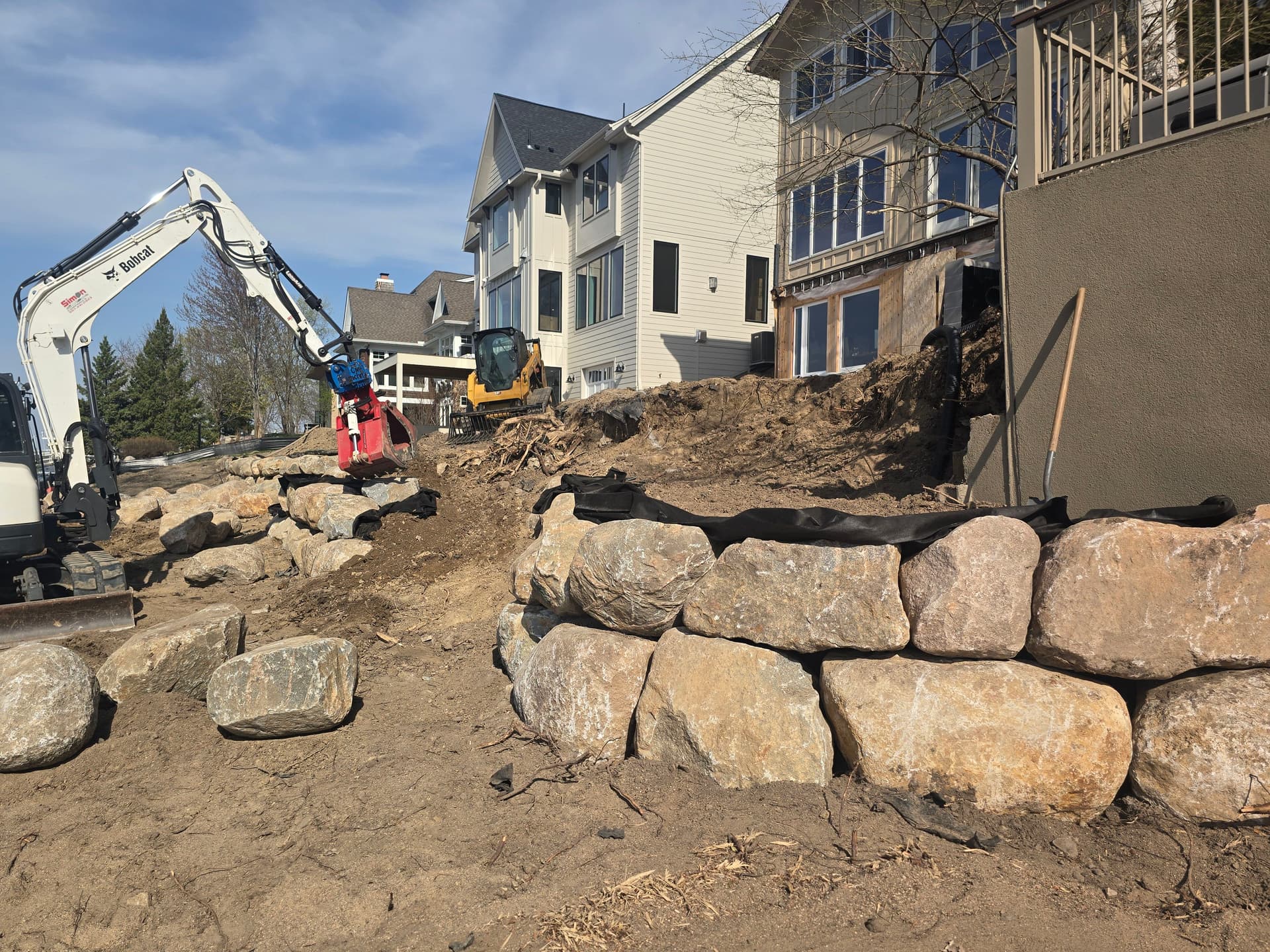 Gallery photos for Boulder Wall Lakeshore Restoration Taking Shape in Prior Lake: Image #1