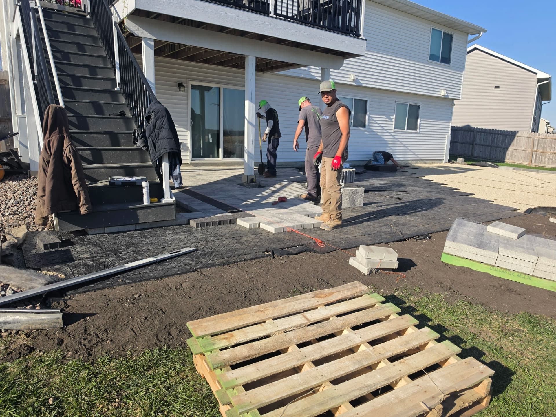 Gallery photos for Paver Patio and Fire Pit Build in Progress in New Prague: Image #3