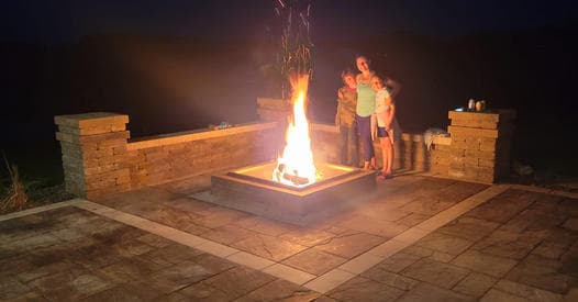 Cozy Fire Pit Paver Patios in Chaska, MN image