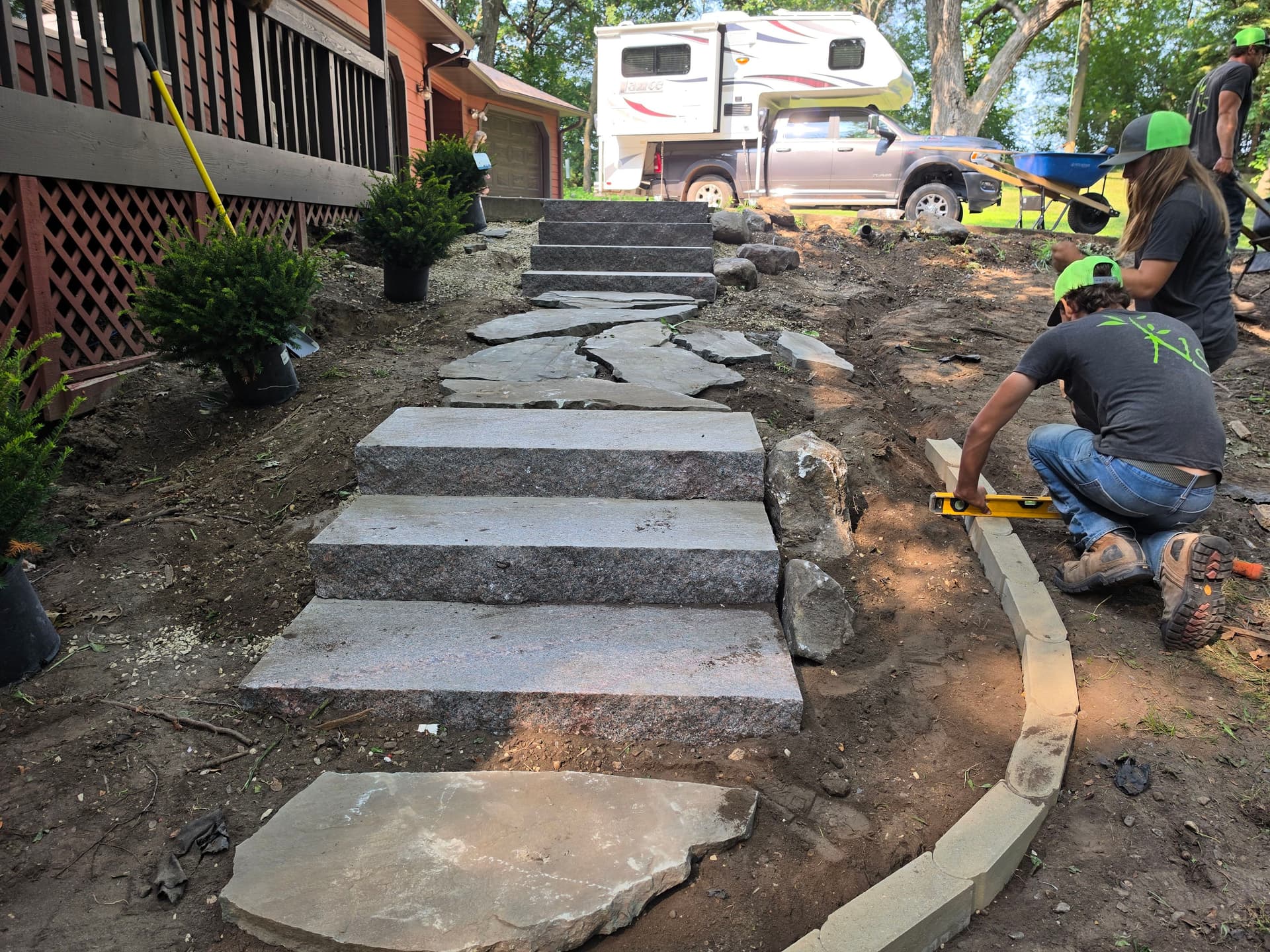 Gallery photos for Granite Steps and Bluestone Landing Entrance Rebuild: Image #3