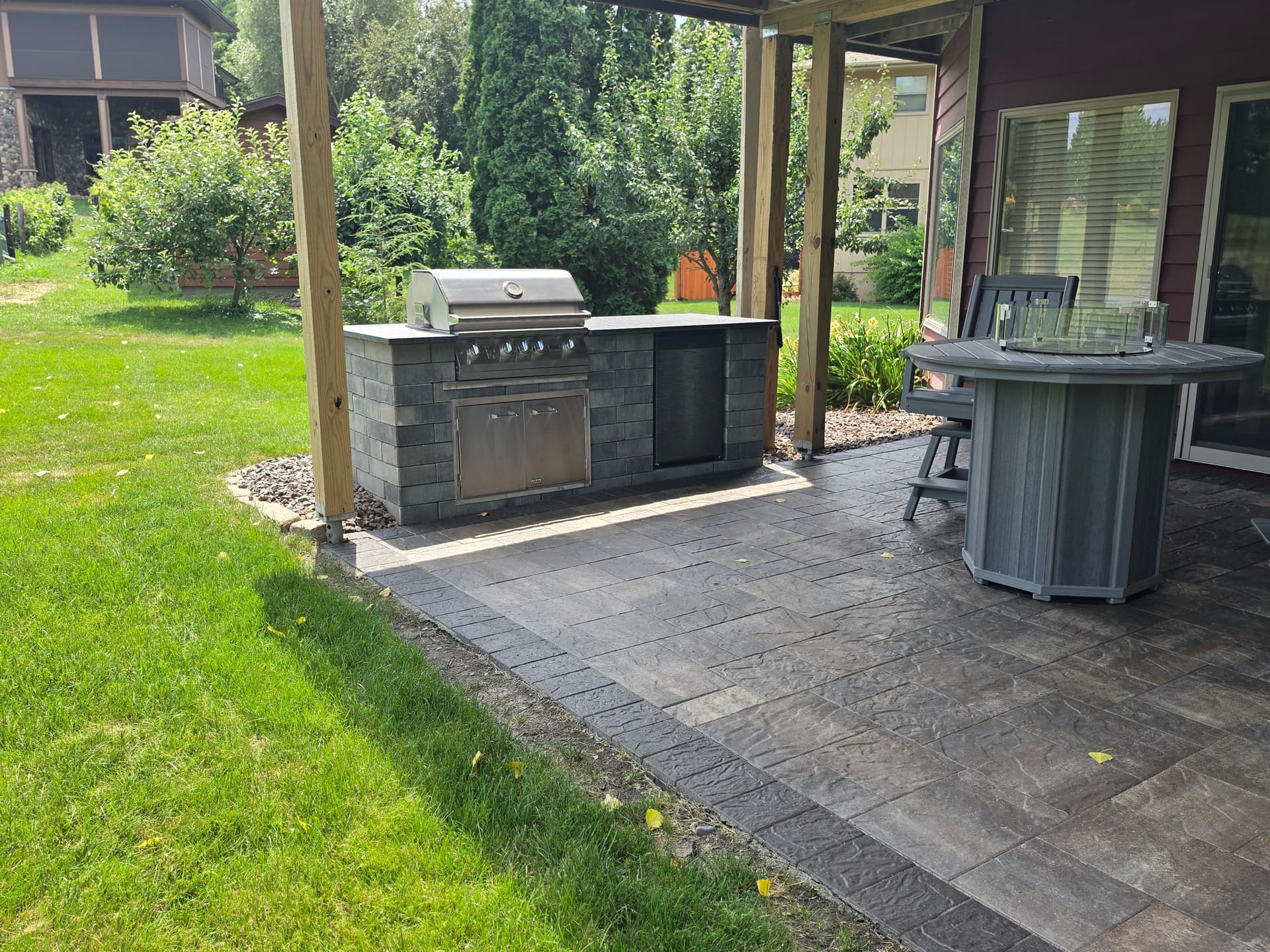Gallery photos for Built-In Grill Island and Paver Patio in New Prague: Image #1