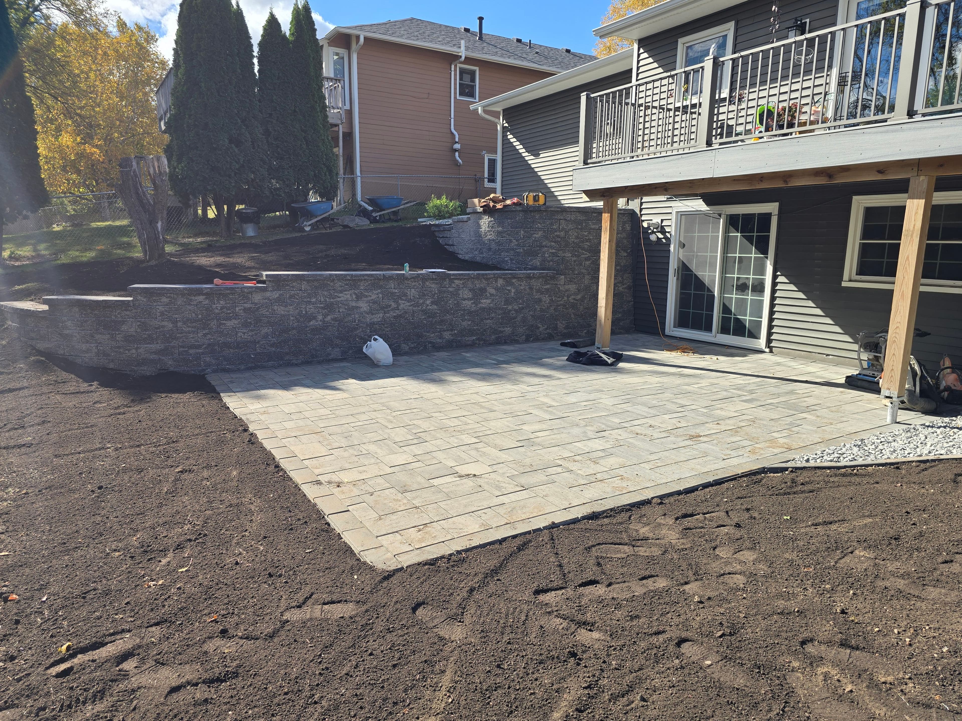 Project Modular Block Retaining Walls Shaping Slopes in Lakeville, Prior Lake and Chaska image
