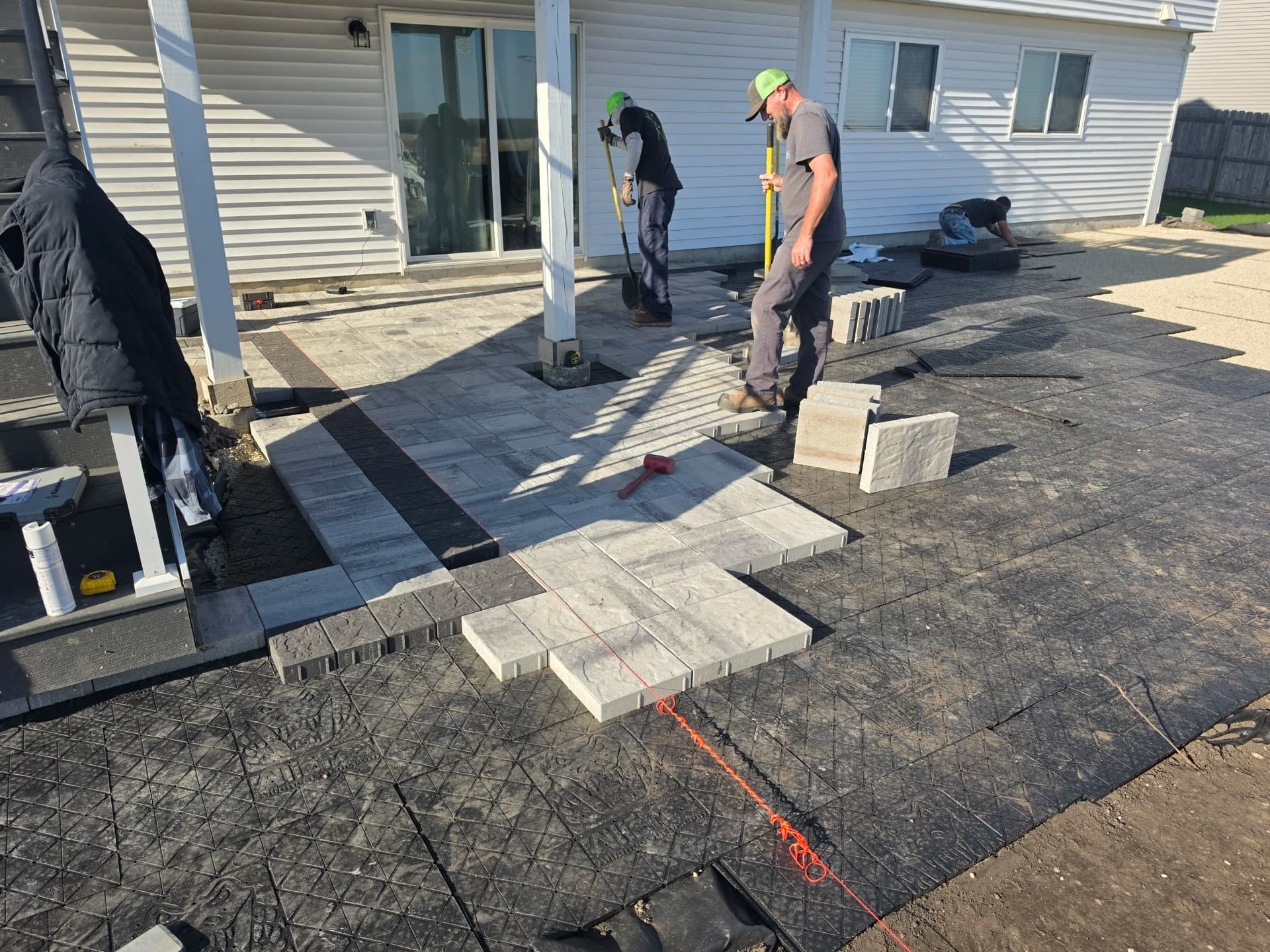 Gallery photos for Paver Patio and Fire Pit Build in Progress in New Prague: Image #1