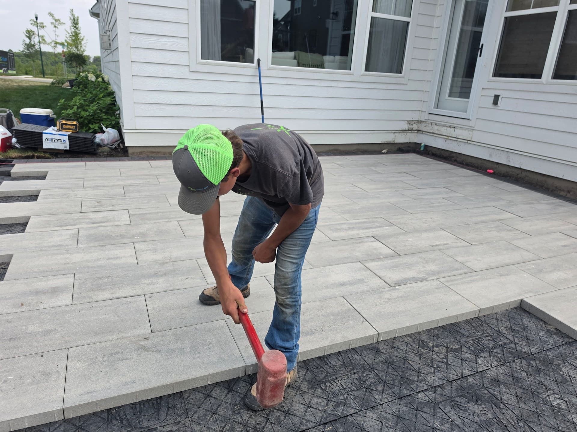 Paver Patio and Planting Beds Built to Work Together image