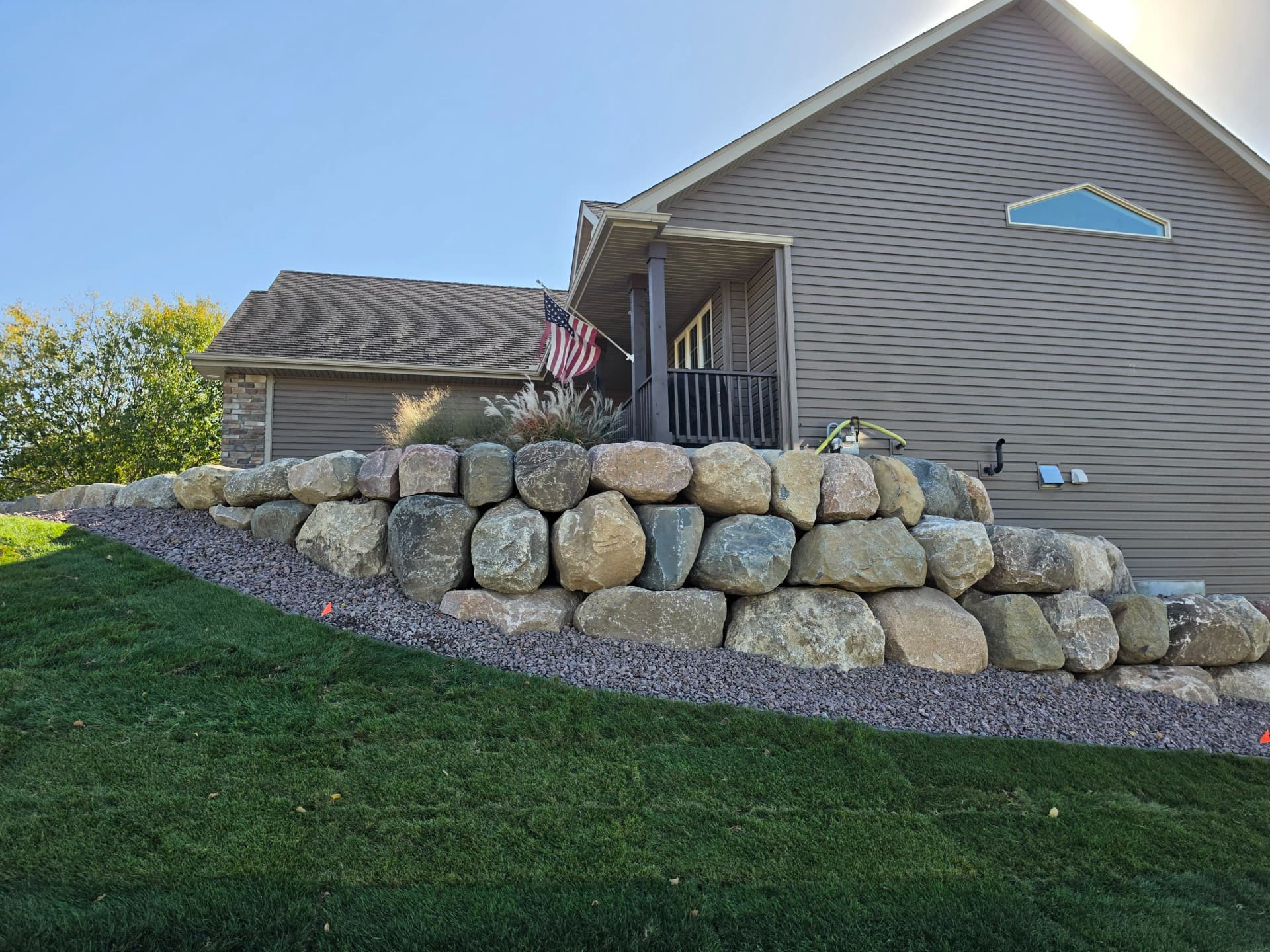 Gallery photos for Fieldstone Boulder Walls and Granite Steps Built for Minnesota: Image #1