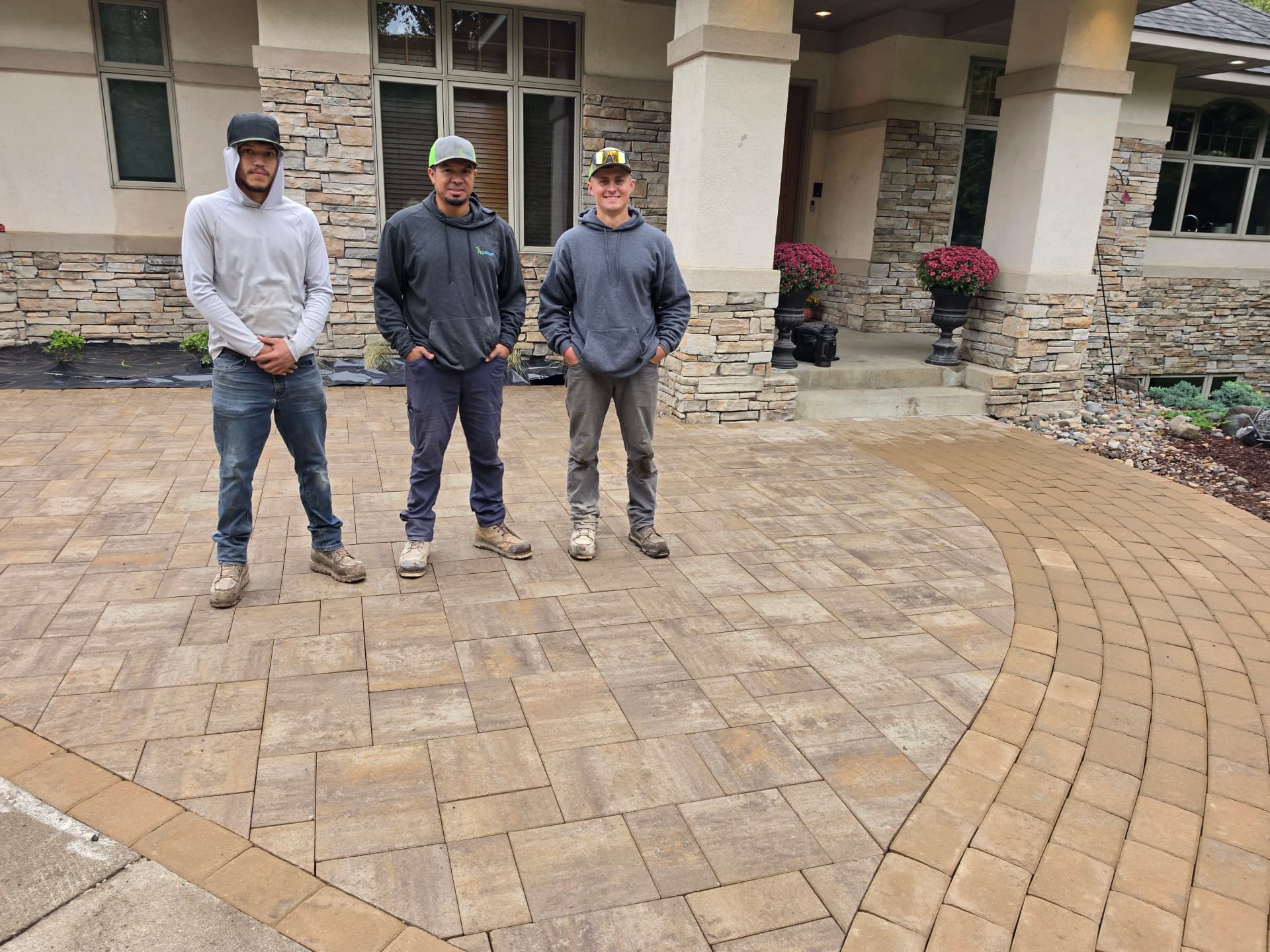 Stunning Paver Front-Entry Patio Completed in New Prague image