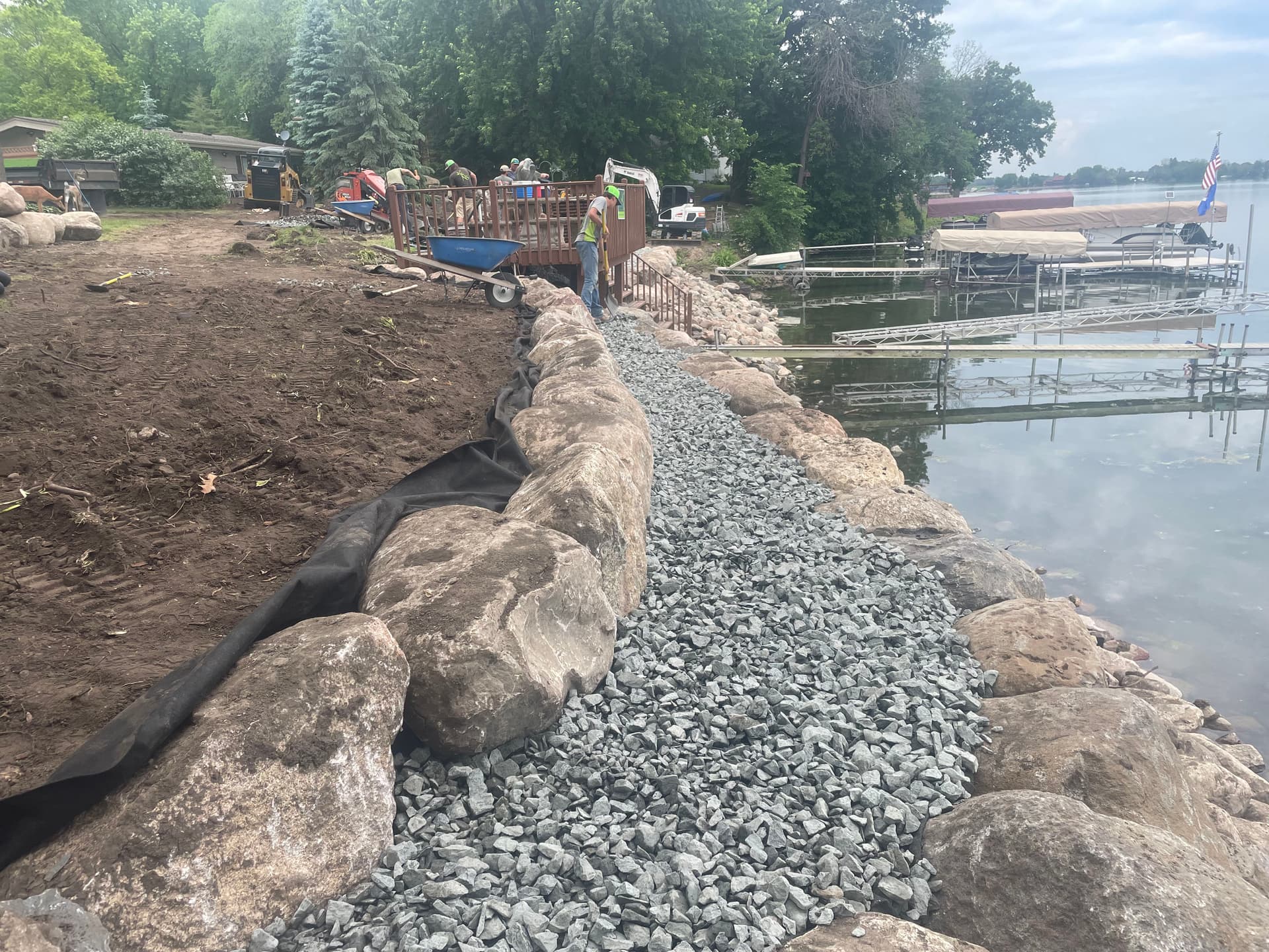 Gallery photos for Lakeshore Restoration Coming Together in New Prague: Image #2