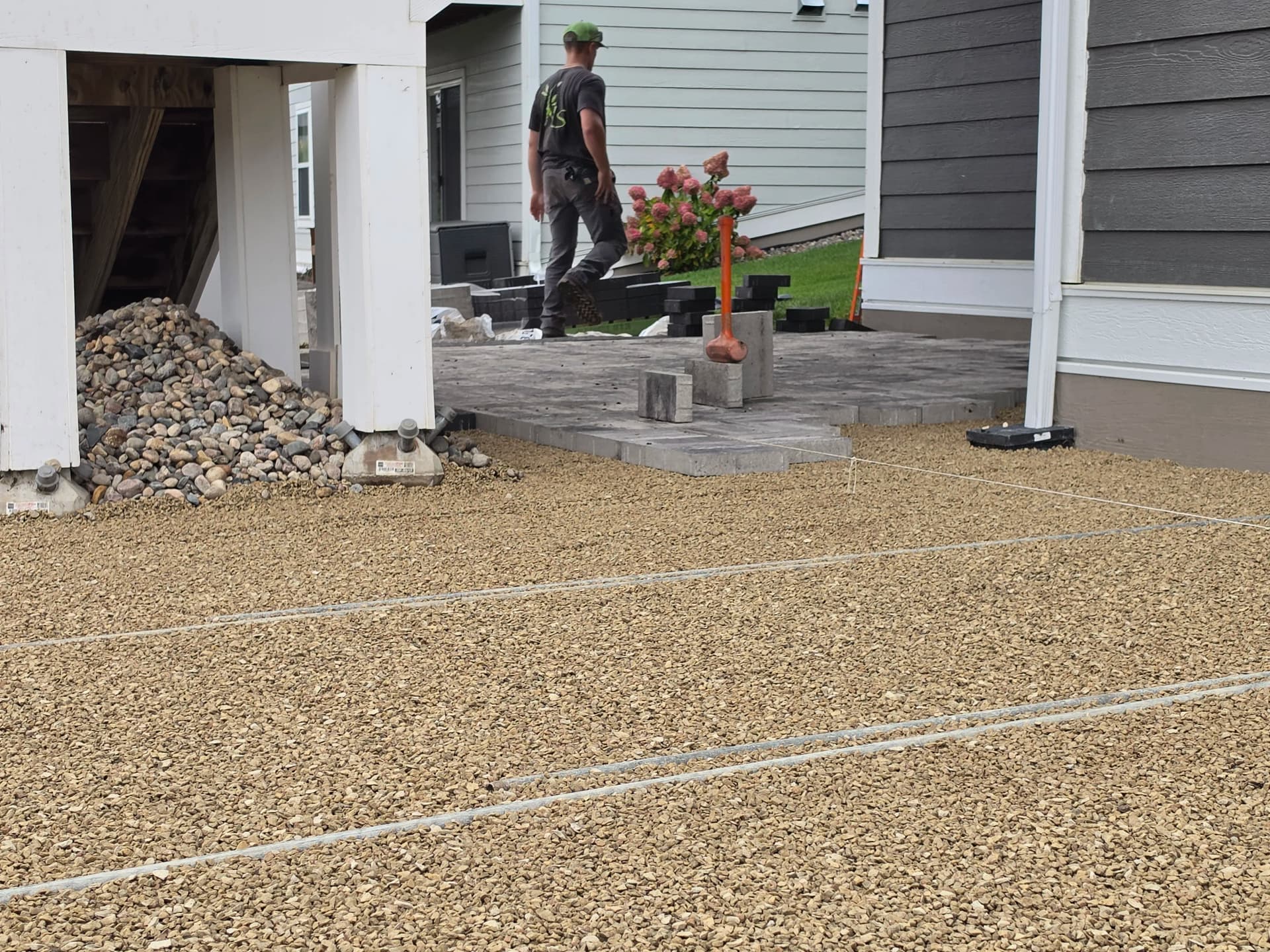 Gallery photos for Another Paver Patio Underway in The Harvest Neighborhood Chaska: Image #1