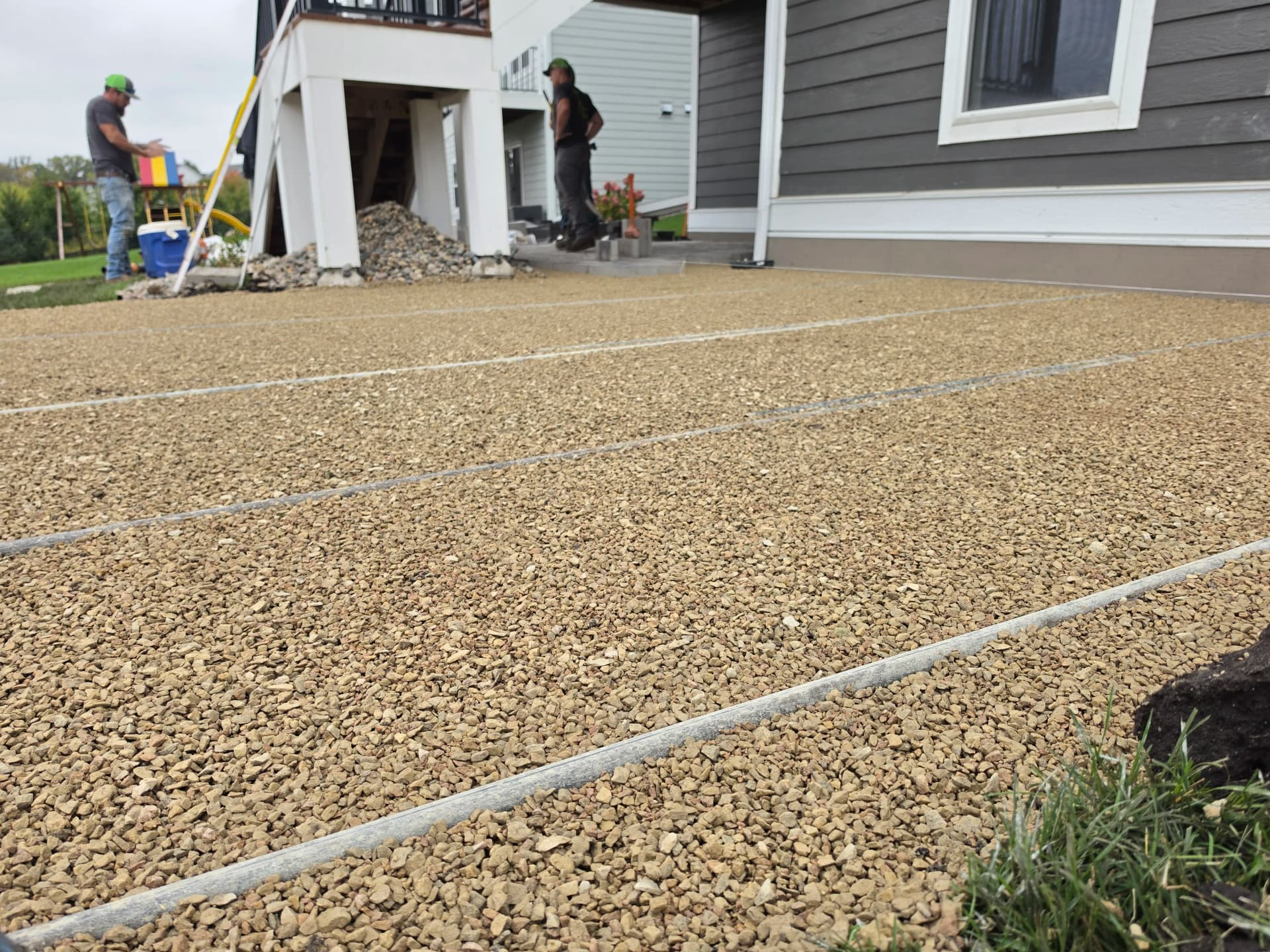 Another Paver Patio Underway in The Harvest Neighborhood Chaska image