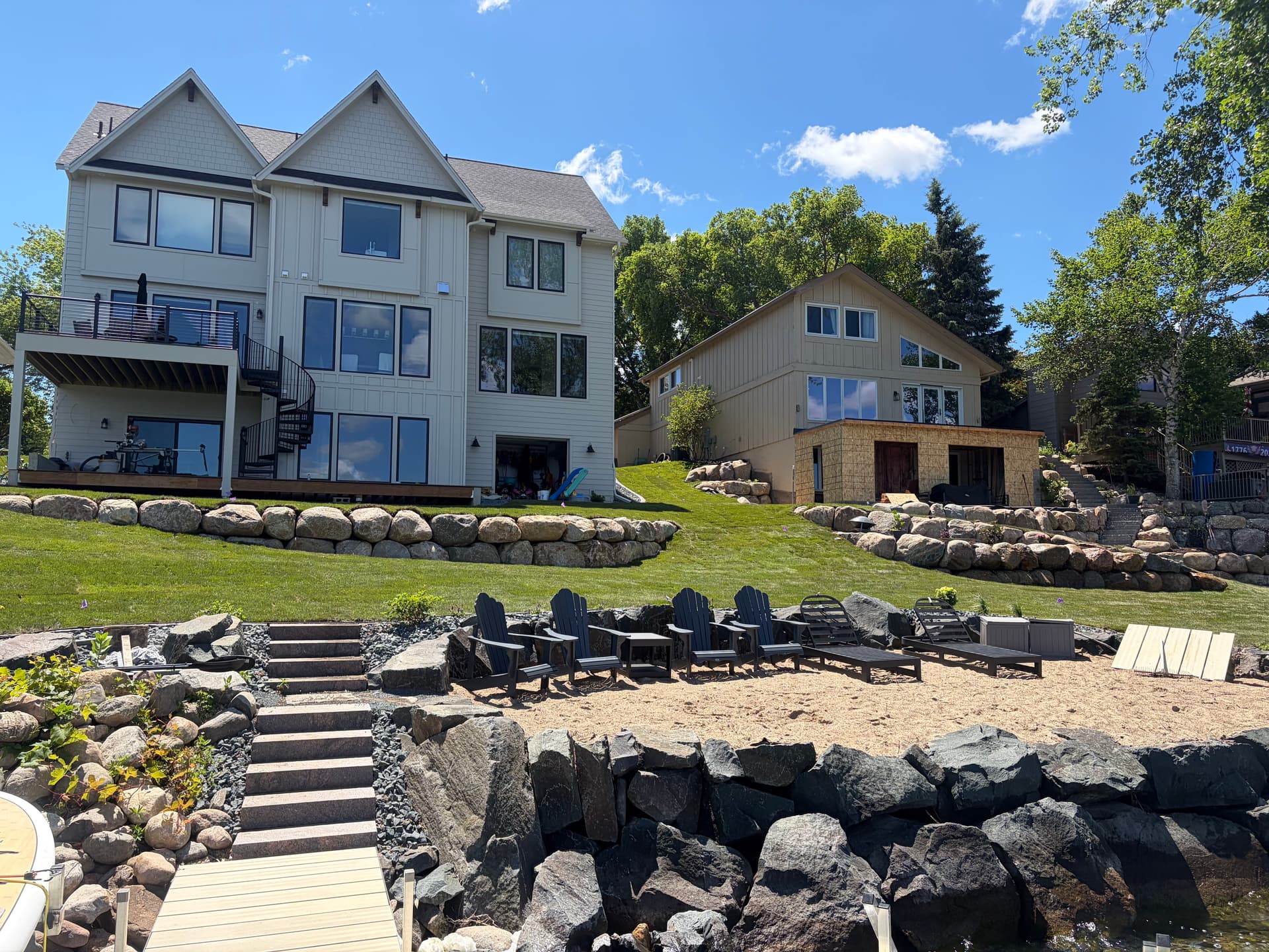 Sod, Irrigation, and Boulder Walls Done Right in Prior Lake image