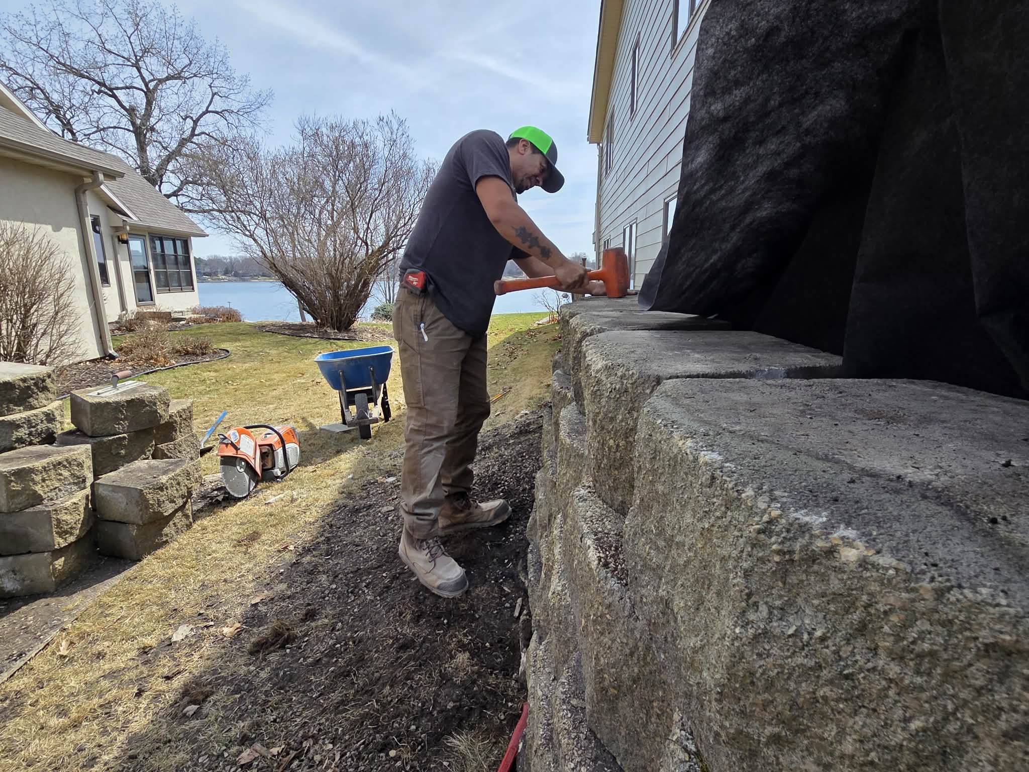 Reviving Retaining Walls by the Waters of Prior Lake image