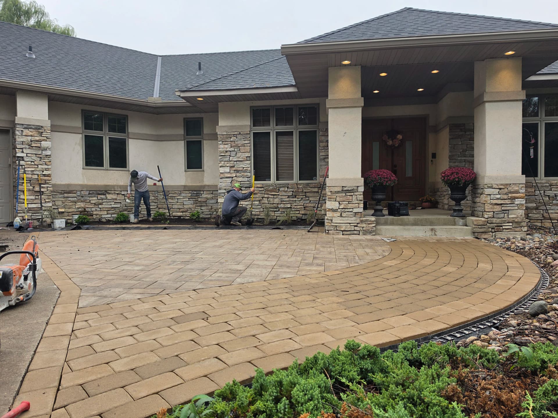 Gallery photos for Stunning Paver Front-Entry Patio Completed in New Prague: Image #3