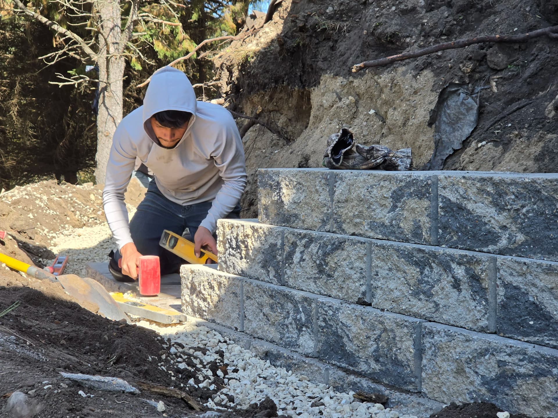 Modular Block Retaining Wall Built the Right Way image