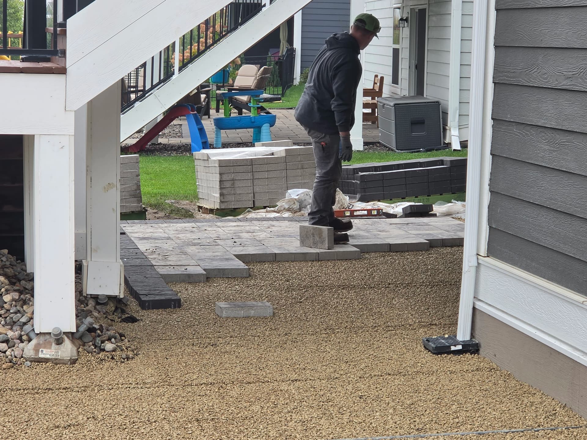 Gallery photos for Another Paver Patio Underway in The Harvest Neighborhood Chaska: Image #2