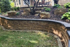 curving block retaining wall